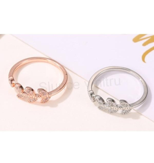 Otevřený prsten větvička stromu se zirkony (BP284)