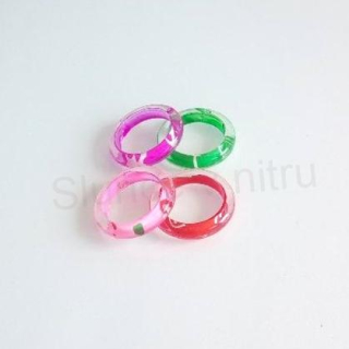 Prsten barevný více barev 18 mm z pryskyřice (BP199)