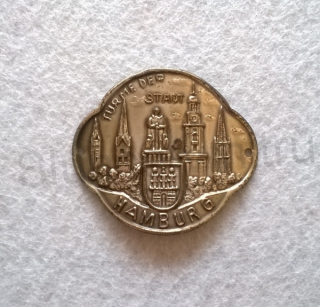 Turistický štítek na hůl - Hamburk Turme der STADT (MB28)