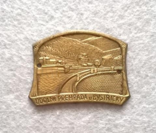 Turistický štítek na hůl – Údolní Přehrada u Bystřičky (MB35)