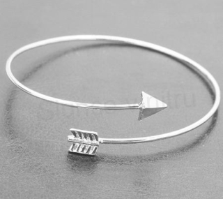 Kovový otevřený náramek Amorův šíp (BC58)
