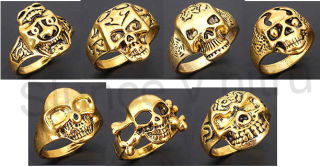 Pánský originální prsten s lebkou - 19,2 mm (BP280)