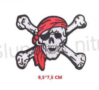 Moto nášivka Skull Pirate Scarf (C268)