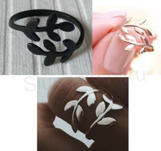 Otevřený prstýnek větvička stromu Oliva (BP258)