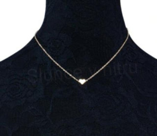 Náhrdelník s ozdobou srdíčko pozlacený (BD210)