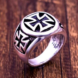 Pánský prsten templářský kříž (BP15)