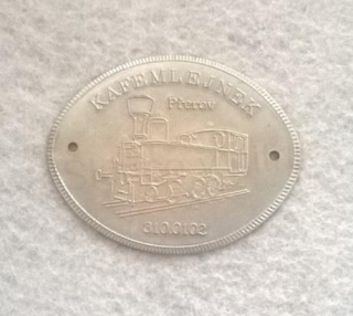 Turistický štítek na hůl – Kafemlejnek Přerov 310.0102 (MB68)