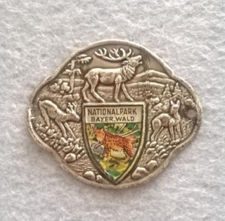 Turistický štítek na hůl – Nationalpark Bayerischer Wald (MB69)