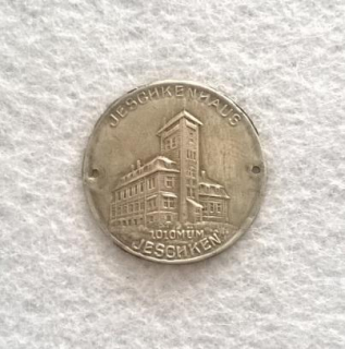 Turistický štítek na hůl – Jeschken 1010 M (Ještěd) (MB90)