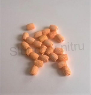 Plastový korálek váleček 8 x 7 mm | Oranžové (AC208)