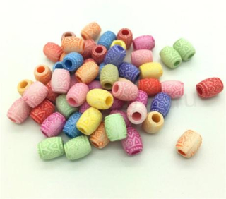 Plastový korálek váleček 8 x 7 mm (AC208)