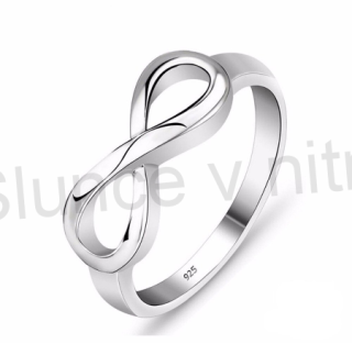Postříbřený prsten Nekonečno (BE52)