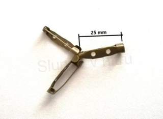 Brožový můstek 25 mm – starobronzová barva (C288)