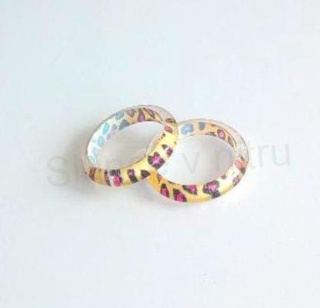 Prsten barevný žlutý 19 mm z pryskyřice (BP143)