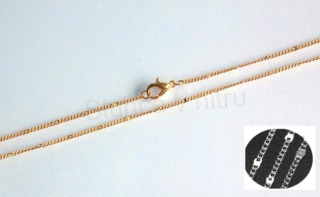 Jemný řetízek 40 cm - zlatý (Y11)