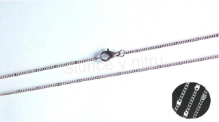 Jemný řetízek 40 cm - platinový (Y12)