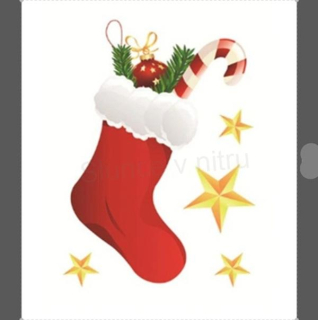 Vánoční samolepky na okna – elektrostatické dekorace s motivem postaviček (E141)