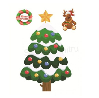 Vánoční samolepky na okna – elektrostatické dekorace s motivem postaviček (E142)