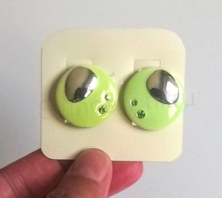 Náušnice klipsy ozdobné 26,3 × 26,3 mm (BB288)