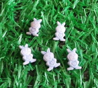 Modrý korálek zajíček 9 x 14 mm (AC225)