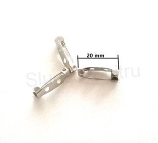 Brožový můstek 20 mm – platinová barva (C313)