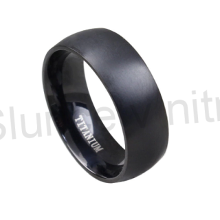 Pánský prsten z černého titánu (BP146)