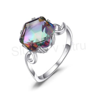 Minerální prsten s Topazem (X222)