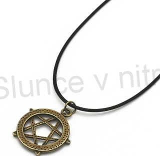 Náhrdelník s přívěškem pentagram, talisman (BD223)