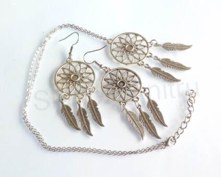 Souprava šperků z chirurgické oceli lapač snů (BS41) 