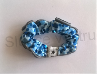 Velká gumičká do vlasů modrá (H172)