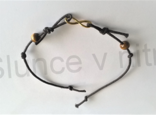 Provázkový náramek přátelství, ručně pletený (BC419)