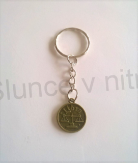 Přívěsek na klíče - znamení váhy (D144)