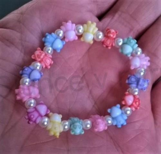 Dětský korálkový náramek 13 cm (BC435)