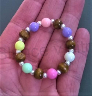 Dětský korálkový náramek - 13 cm (BC437)