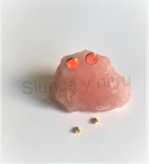 Puzetové náušnice syntetický opál (BB307)