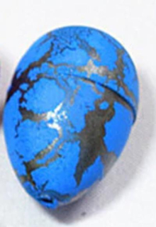 Malé dinosauří vejce 3 x 2 cm modré (D9)