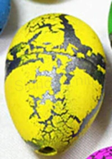 Malé dinosauří vejce 3 x 2 cm žluté (D9)