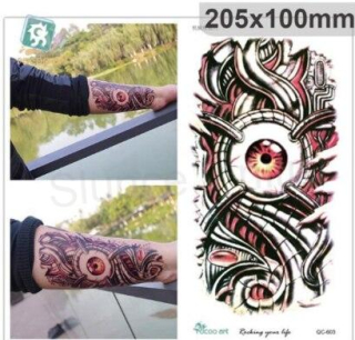 Voděodolné, dočasné tetovaní (E147)