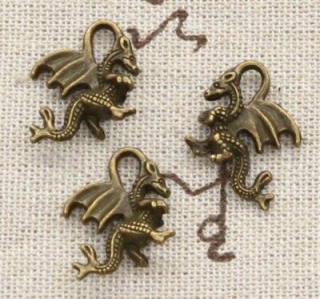 Přívěšek Pravěký drak - 21x14 mm (AA6)