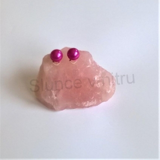 Náušnice klipsy s perleťovou perlou 10 x 20 mm (BB326)