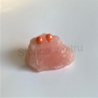 Náušnice klipsy s perleťovou perlou (BB329)