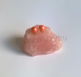 Náušnice klipsy s perleťovou perlou (BB333)