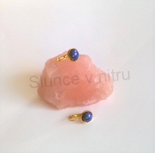 Zlaté náušnice s  perleťovou perlou (BB339)