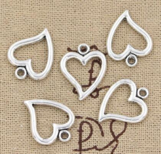 Přívěšek Srdíčko - 18x15 mm (AA20)