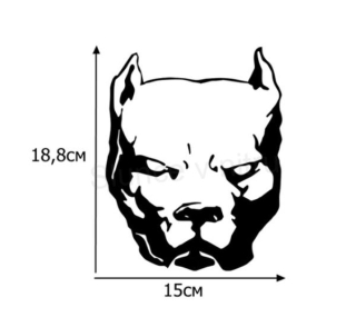 Samolepky na auto pitbull (E176)