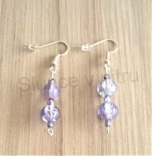 Dlouhé visací náušnice kuličkové (BB368)