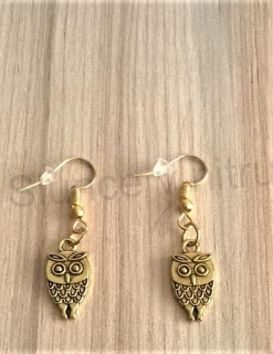 Visací náušnice sova (BB385)