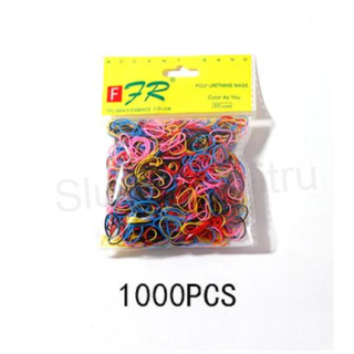 Barevné gumičky na náramek 1000 kusů (H22)