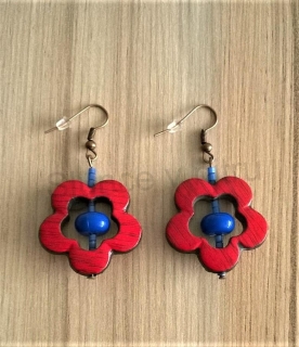 Visací dlouhé náušnice kytičkové (BB399)