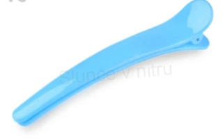 Spona, pineta do vlasů se zoubky barevná světle modrá (H23)